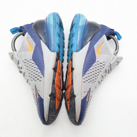 Nike Air Max 270 GS Wolf Grey Photo Blue Sneakers Youth 6.5 Women’s 8 943345-015 - Picture 8 of 10